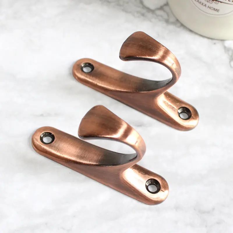 

One Pair Wall curtain hook clasps zinc alloy plating wall fixed belt tassel hanging ball window decoration accessories