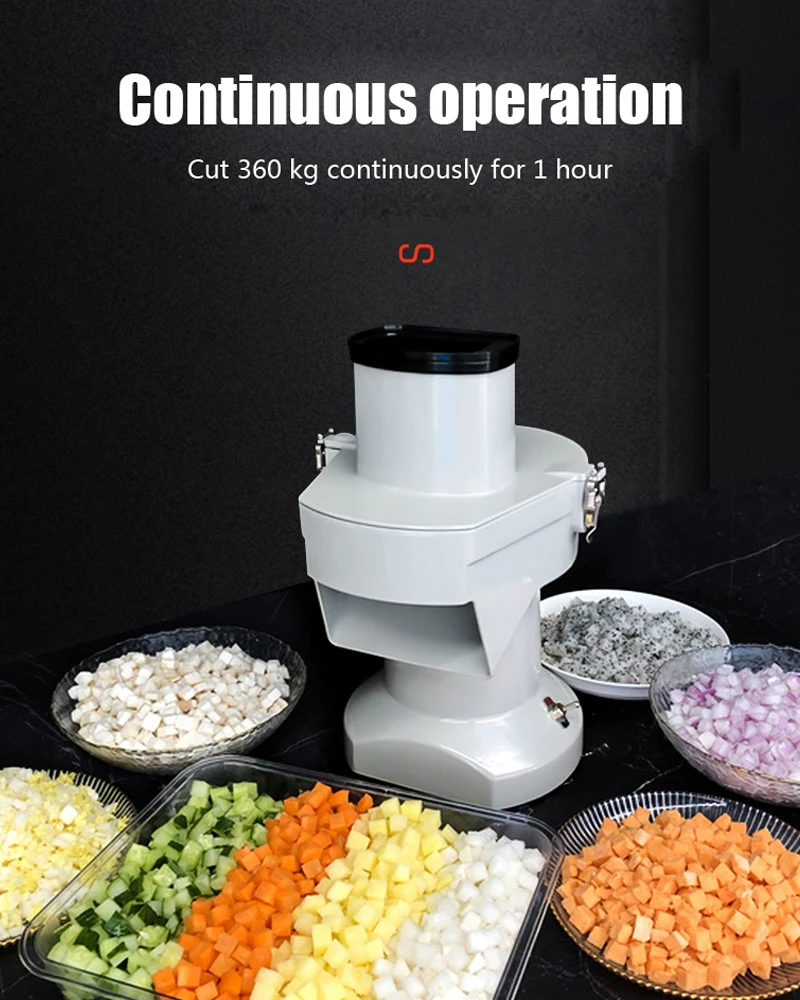 Description Picture 3 of itemSmall Handheld Electric Vegetable Cutter, Commercial Potato Slicer, Cucumber Shredder