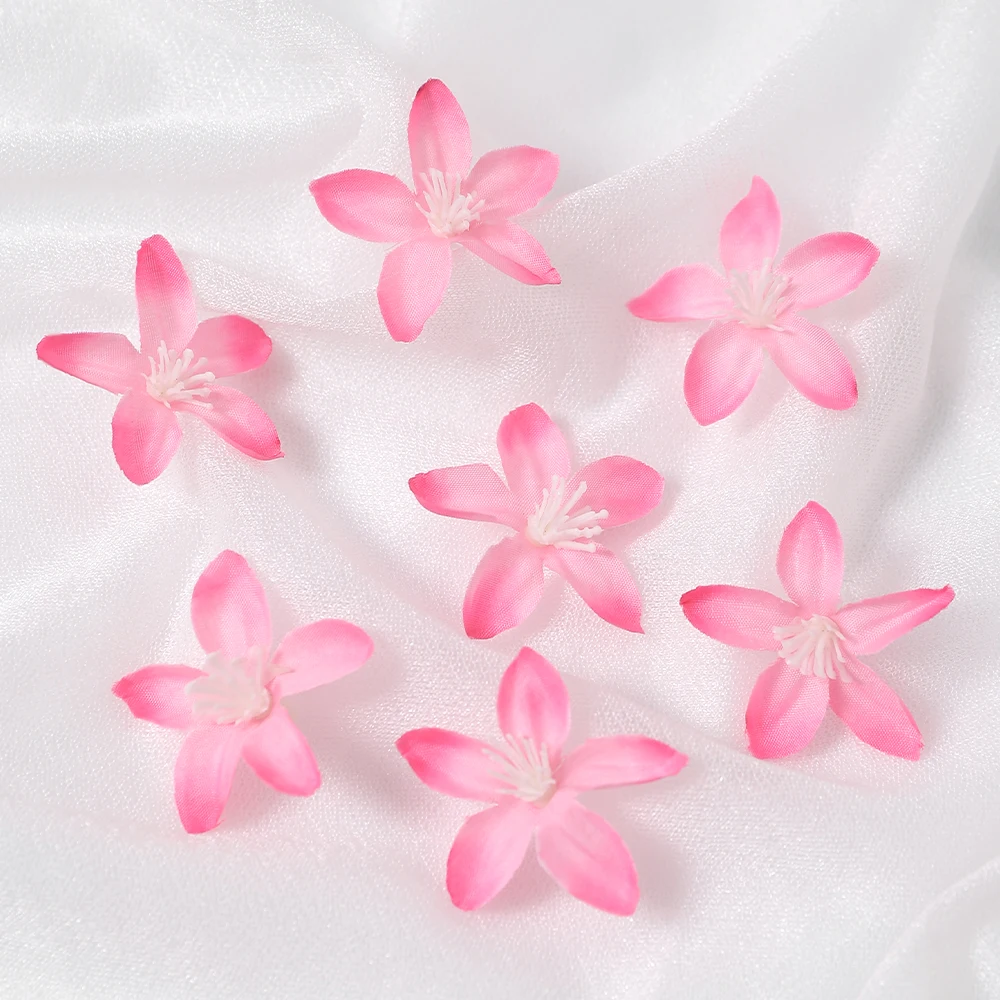 Five Star Artificial Flower Heads for DIY Home and Event Decoration