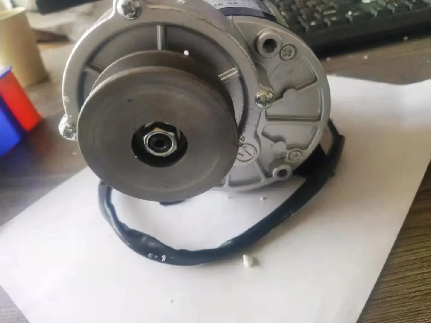 250W 350W 12V 24V 36V DC Gear Brushed Motor MY1016Z With Belt Pulley Electric Tricycle Electric Bicycle Motor
