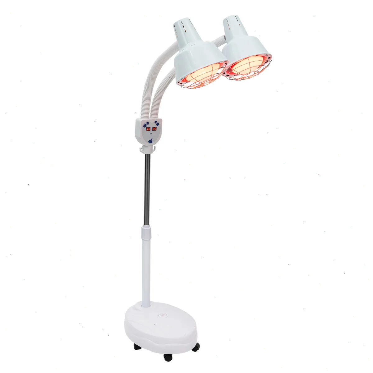 Infrared Red Light Therapy Lamp, IR-Heat-Infrared, Adjustable Dual Head 360° Heating Lamp, Stainless Steel Mesh, Home Beauty Care, Waterproof Explosion-Proof 220V - immagine 7