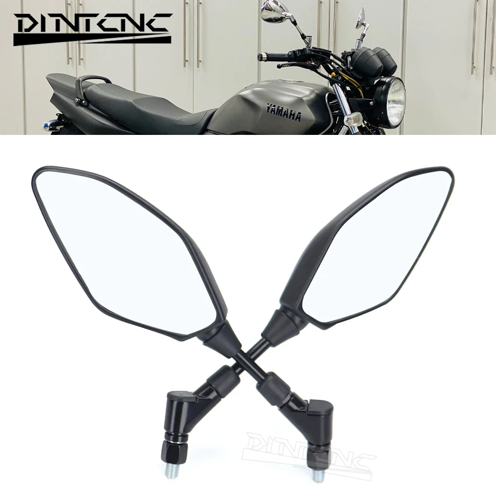 FZ-09 FZ-10 오토바이 액세서리 측면 백미러, 야마하 XJR1300 XJR1200 XJ6 FZ1N FZ6 N/S FZ8 FZ-07, E24 인증