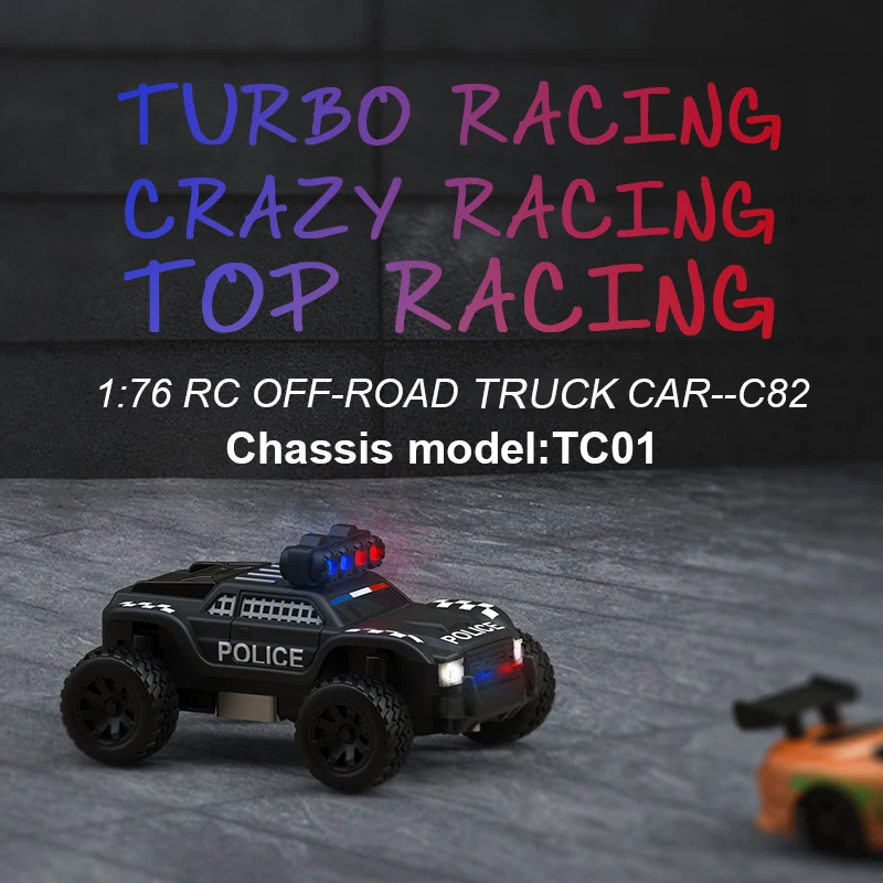 Turbo Racing 1:76 C82 RC Truck Car Full Proportional RTR Kit Toys With Three Kinds of Cool Lights for Kids And Adults Gift 6