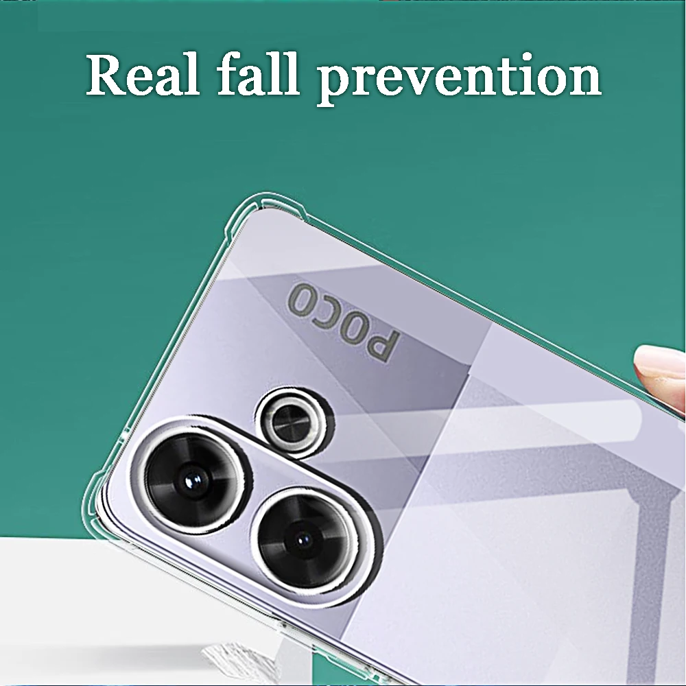Transparent Protective Phone Case with Clear Camera Cover