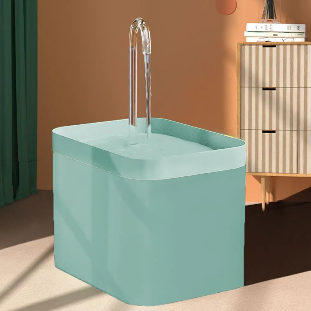 애완 동물 워터 디스펜서 자동 필터 전기 음소거 고양이 술꾼 1.5L 고양이 물 분수에 대한 필터링 술꾼 재순환