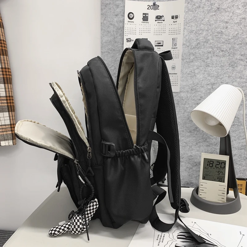 Trendy Women Backpack Nylon Female Harajuku School Bag College Book Lady Travel Backpack Kawaii Fashion Girl Bag Men Student New