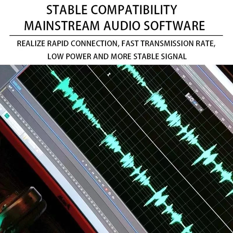 Audio Mixer BOMGE Q-12 2 Channel Sound Mixing Console USB 48V Phantom Power Compact Amplifier Adapter for Recording