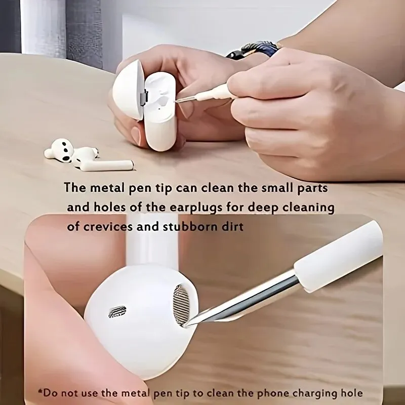 3-in-1 Small Bluetooth Earbud Cleaning Tool Multi-function Cleaning Kit Pen Wireless Headset Brush earbud cleaning tool