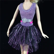 

Fashion Clothes Wedding Princess or Party Purple Dress for Doll Best Gift for Girl Doll Personality Doll Clothes Girl Toy Decors
