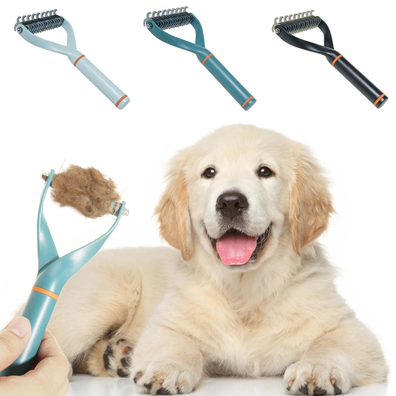 New Pet Dog Fur Knot Cutter Silicone Dogs Cats Hair Remover Comb Pet