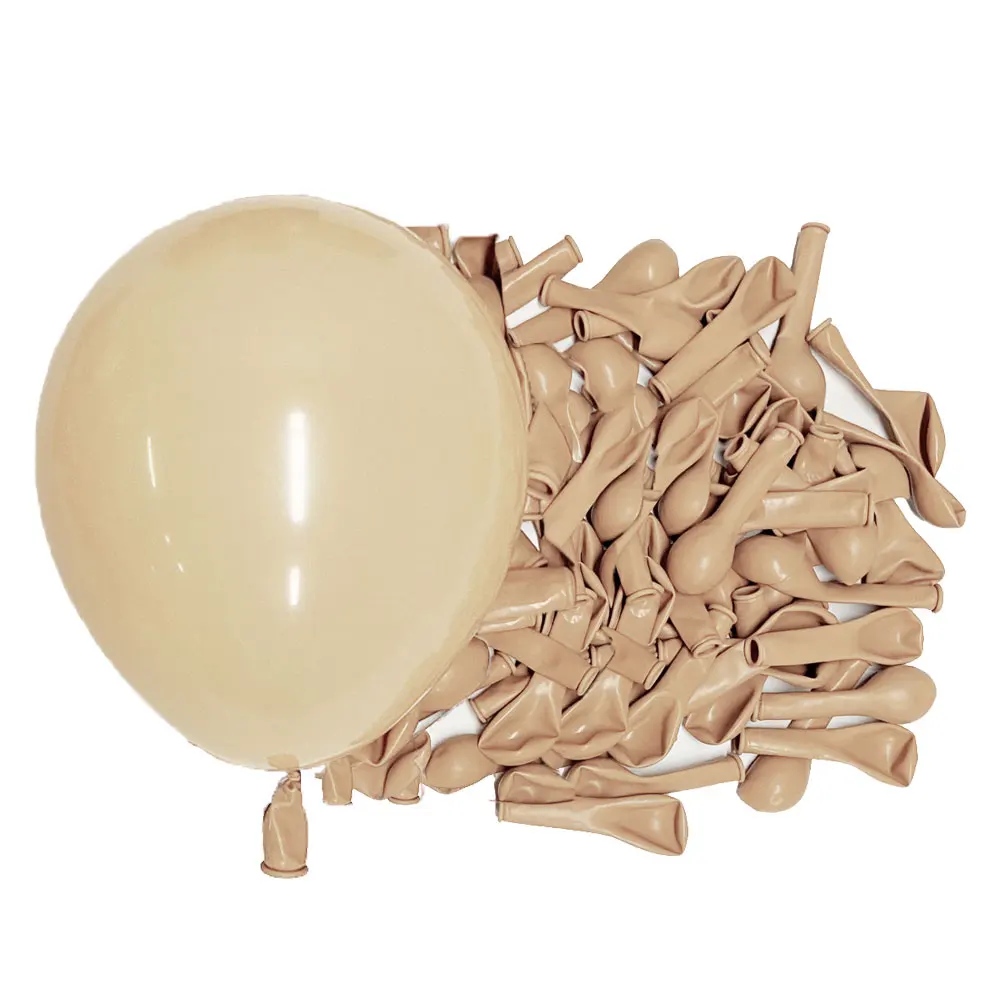 Nackte Luftballons, Bogengirlande, 12, 12, 45,7 cm, neutrale Aprikose, weißer Sand, beige Latexballons für Babyparty, Geburtstag, Hochzeit, Dekoration – Detail 9
