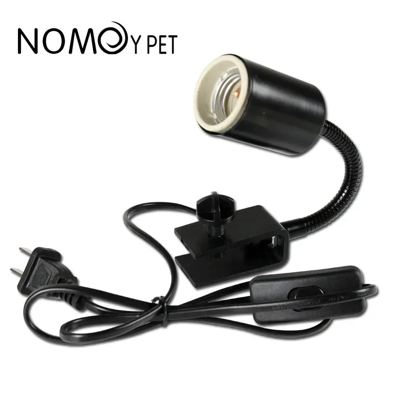 E27 360℃ Reptile Lamp Clip with Switch UVA+UVB Reptiles Heating Lamp Stand for Pet Turtle Snakes Lizards Lighting Supplies 4