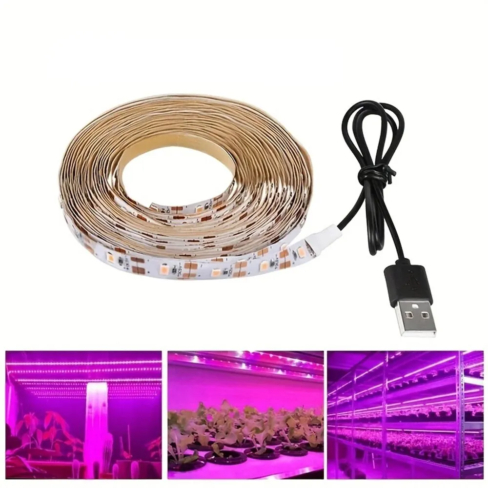 LED Grow Light Plant Light 5V USB LED 1-5m Full Spectrum Chip Greenhouse Flower Seedling Grow Tent Hydroponic