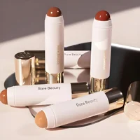 Rare Beauty Always Sunny Happy Sol Silky Three-dimensional Bronze Contour Stick Natural Matte Blusher Highlight Gloss Mirror 5