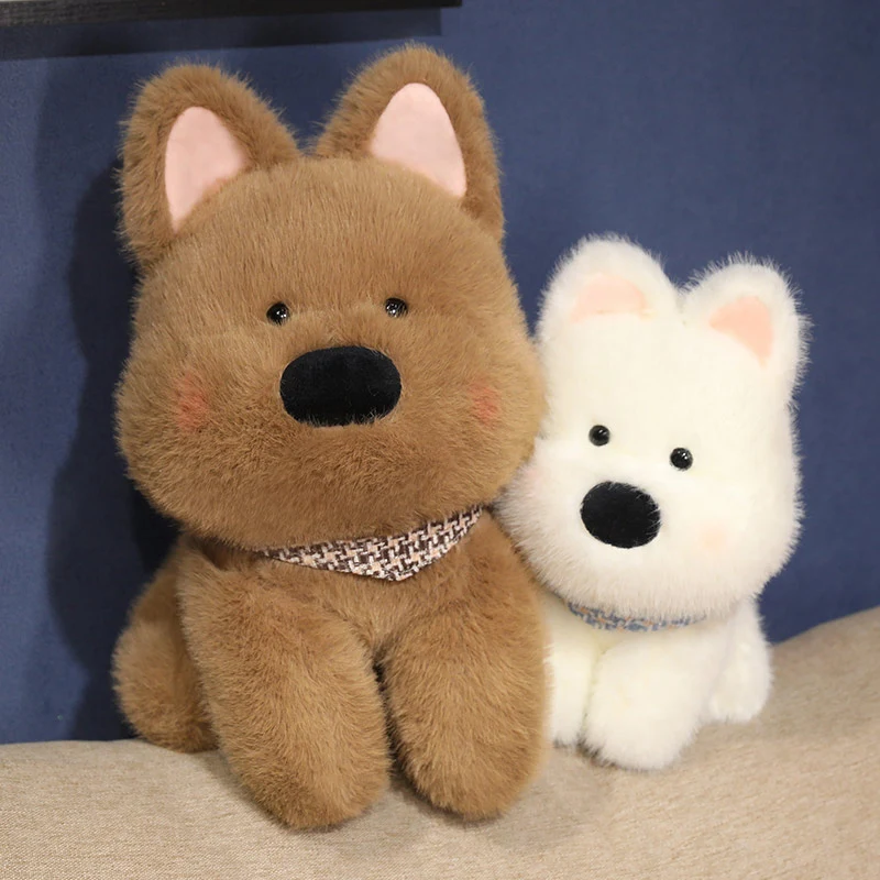Kawaii Adorable Fluffy Terrier Plush (30cm) - Limited Edition