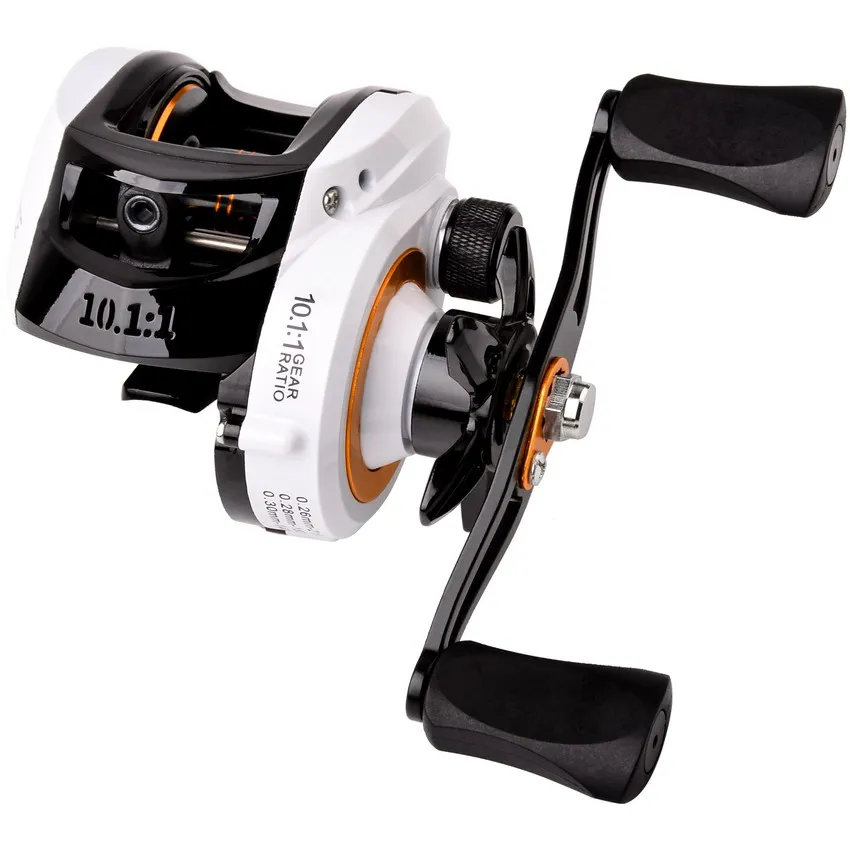 

Baitcast Reel 18+1bb 10.1: 1 Gear Ratio 10kg Drag Power White Black Left & Right Hand Bait Casting Sea Baitcasting fishing Reel