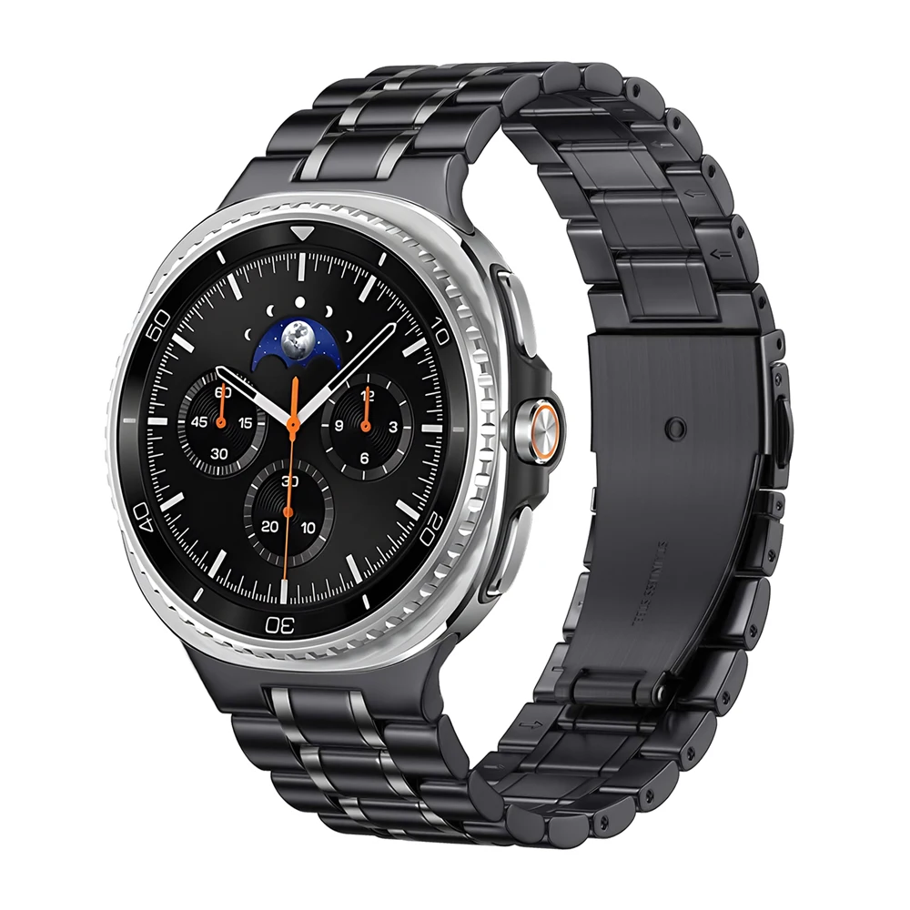 Premium Stainless Steel Smartwatch Band - Elegant Metal Bracelet Replacement Strap