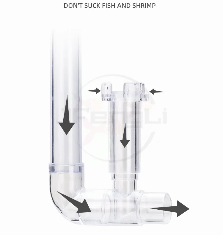 AQUAPRO Kunststoff Inflow Outflow Einlass Auslass Skimmer Aquarium Zubehör Anlage Tank Rohr Fisch Wasser Filtro Fishbowl Set Akvarium – Detail 3