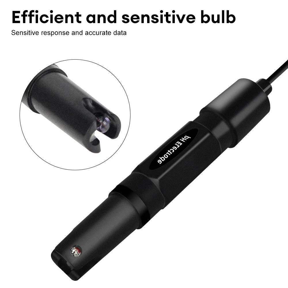 Universal pH Electrode Probe with BNC Connector for Aquariums and Hydroponics