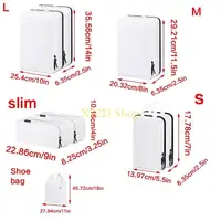 X22D 10pcs Expandable Compression Packing Cubes for Travel Handheld Organizers Bags for Efficient Clothes Storage Solution 1