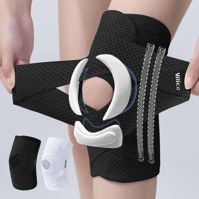 1PC Sports Kneepad Men Women Pressurized Elastic Knee Pads Arthritis Joints Protector Fitness Gear Volleyball Brace Protector