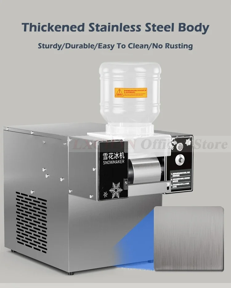 Description Picture 5 of itemHomeWise 60KG/24H Korean Snowflake Ice Machine Small Snow Continuous Cooled Milk Mango Bingsu Shaver Smoothie Crusher 110V 220V