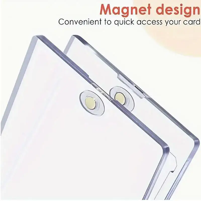 1–30 Stück 35PT harter magnetischer Kartenhalter für Kpop Idol Fotokarten, schützende Sport-Sammelkarten-Toploader, Hüllen, Vitrine – Detail 6
