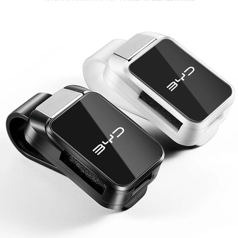BYD 씰 6, 씰 U, ATTO 3, 돌핀 미니, 씰 L 악세서리용 차량 햇빛 가리개 카본 안경 선글라스 클립 홀더 케이스 보관함