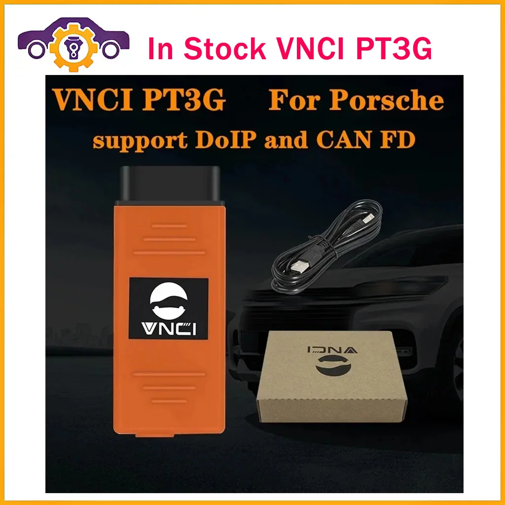 

Для Porsche Tester VNCI PT3G поддержка DoIP/CANFD, совместим с программным драйвером oнапример wis2/3, может быть заменен OEM PT3/4G инструмент