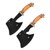 Outdoor two-color handle axe, emergency firefighting, self-defense, camping, mountain cutting axe tool 5