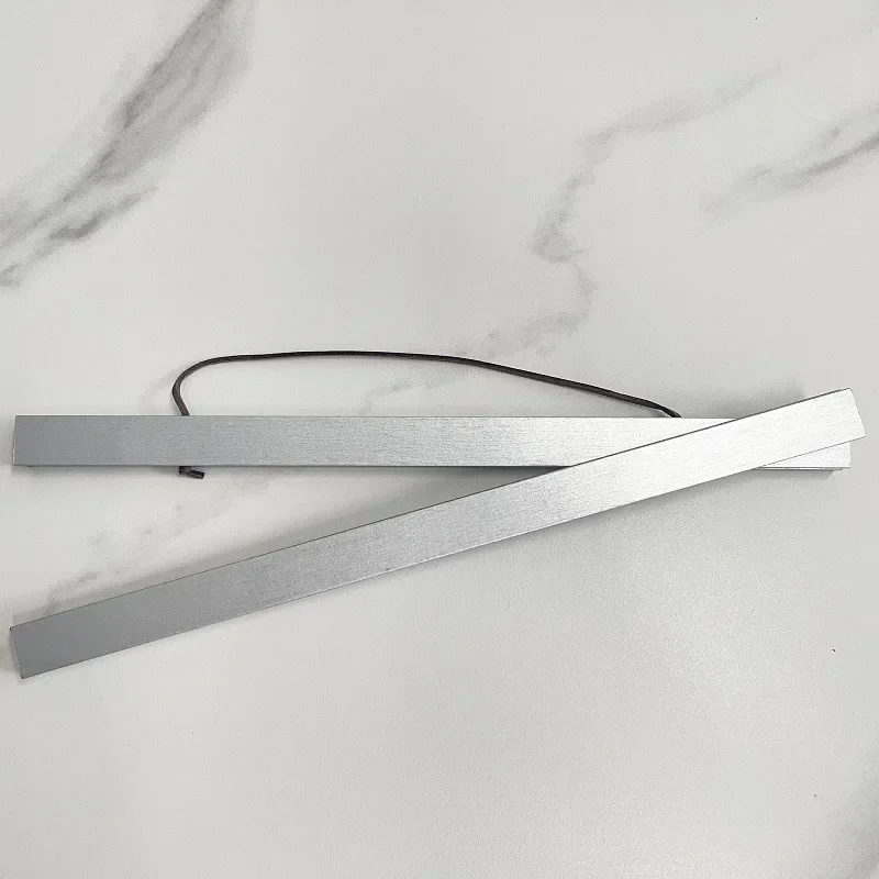 מסגרת תמונה מגנטית בצבעים שונים, עץ טיק שחור לבן, מסגרת ציור קנבס זהב כסף, מסגרת קיר אלון