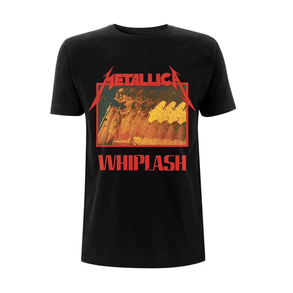 T-Shirt Da Uomo Metallica Whiplash Medium Black