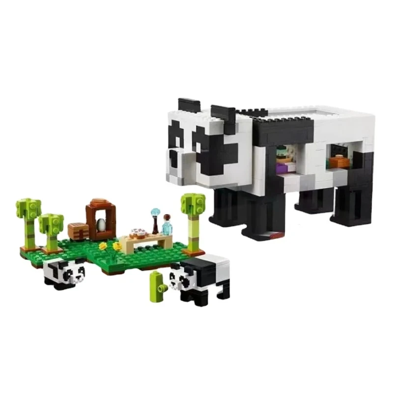 In Stock The Panda Haven Bricks Compatible MC Mode21245 Toy Animals House Building Blocks Toys for Children Christmas Gifts