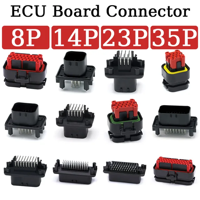 1/5/20Pcs 8/14/23/35 Pin Way Automotive PCB Socket Connector for ECU Straight Wire-to-Board Connection 776228-1, 770680-1,776266 1