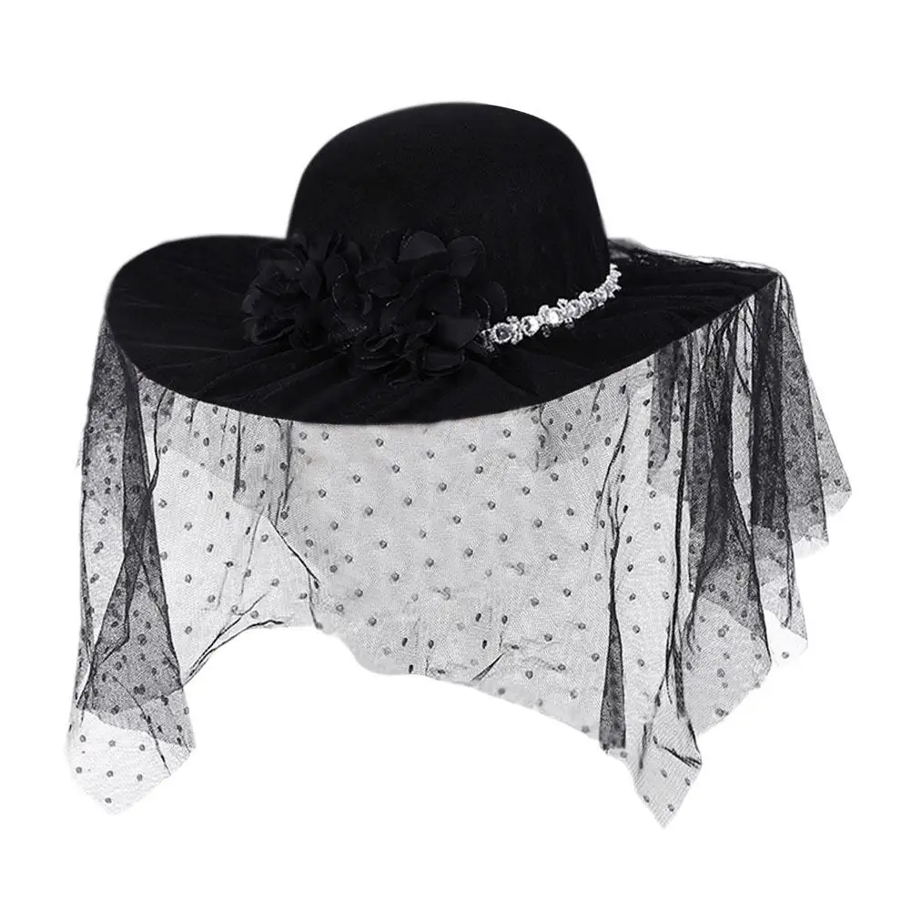 Feather Floral Vintage Felt Hat