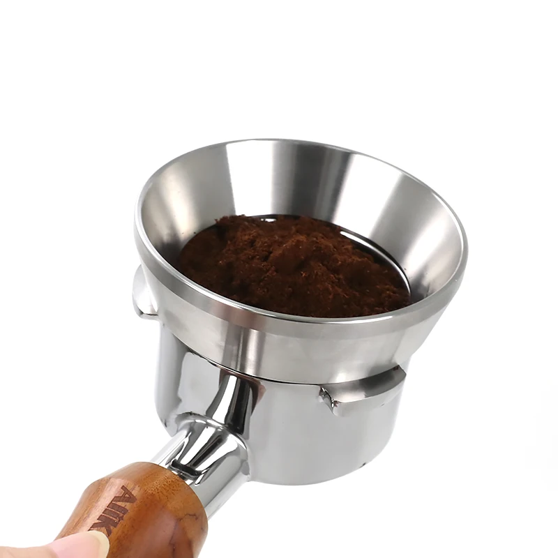 Anneau de dosage de café en acier inoxydable 304, porte-filtre