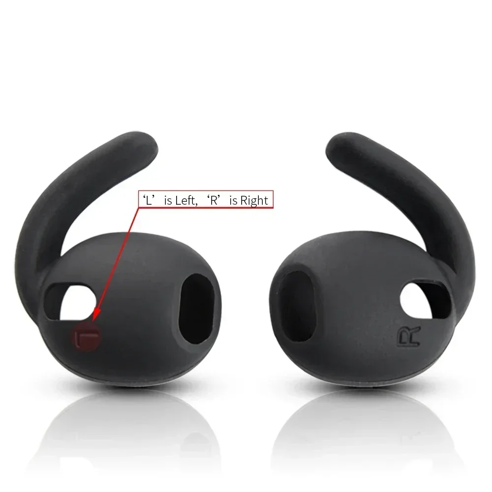 4-1Pair Eartips for Samsung Galaxy Buds 3 Earphone Soft Silicone Earbuds Earhook Anti-Slip Ear Covers Headphone Earplug Ear Caps