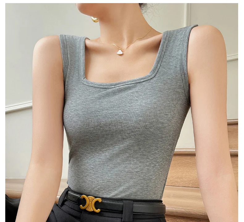 Lässig gestrickte einteilige Pyjamas Frauen schlanke Boden Hemd Brust polster Nachtwäsche T-Shirt BH Unterwäsche Schlaf oberteile weibliche Weste – Detail 14