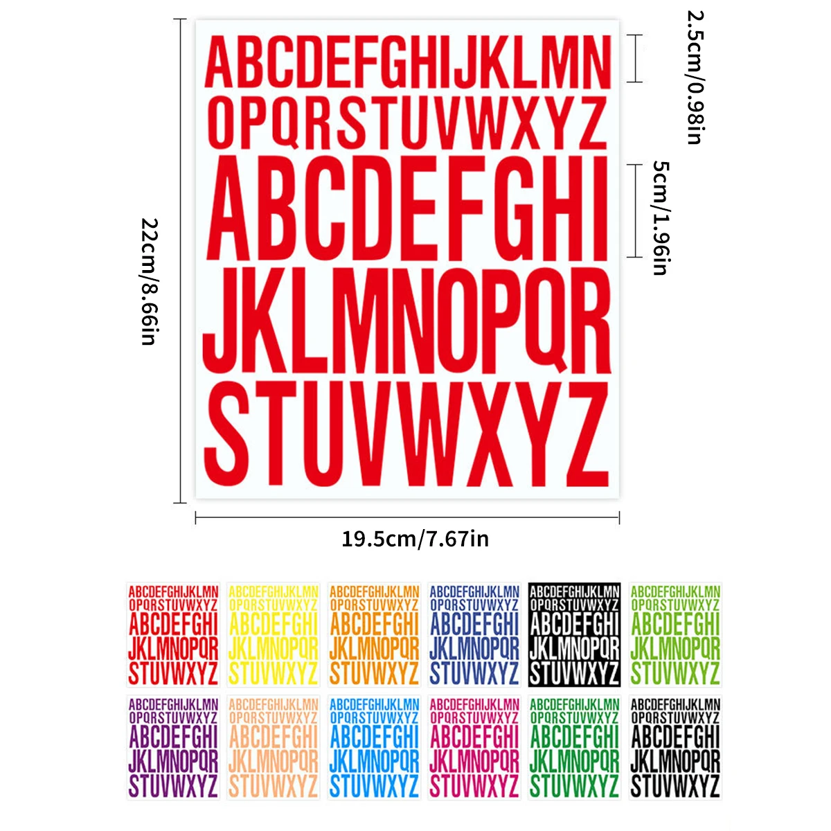 Label Sticker Waterproof DIY English Letter Stickers Hand Account File Labels Oil And Scratch Resistant PVC