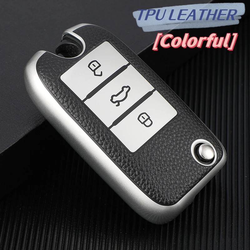 Premium TPU Leather Car Key Case Cover & Protector Accessories