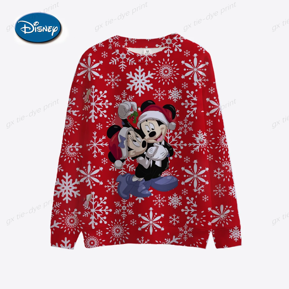 

2022 New Disney Cartoon Mickey Mouse Mickey Mouse Couple Sweatshirt Women's/Men's Autumn Sweater Women's 1990s Fashion Animation
