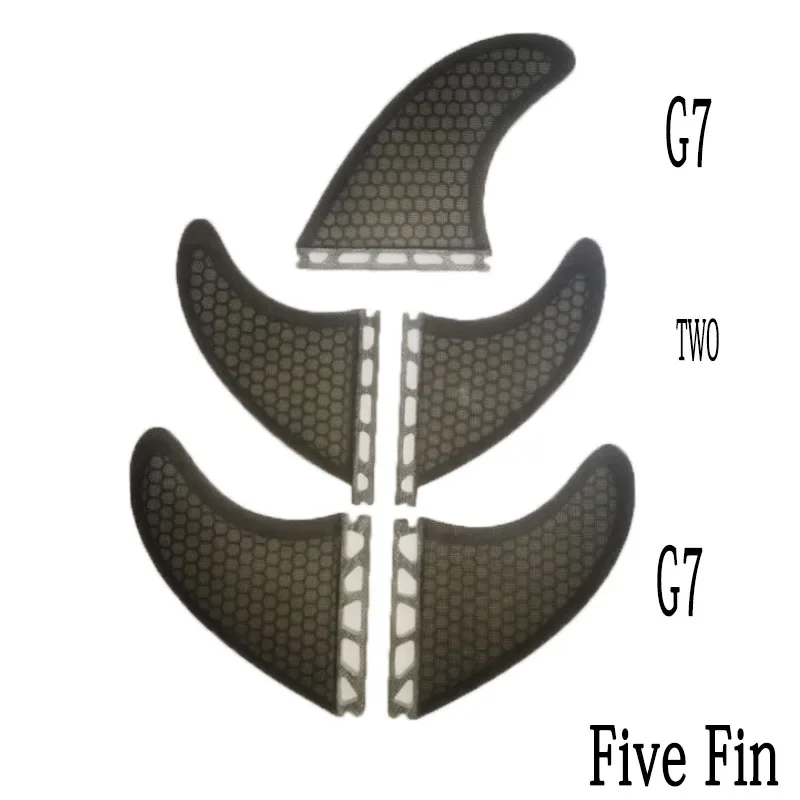 BiLong FUT Five Fin Set Surfboard Fins for BiLong Futures Fin Box 3G7 2XS 5-pcs Glass Fiber