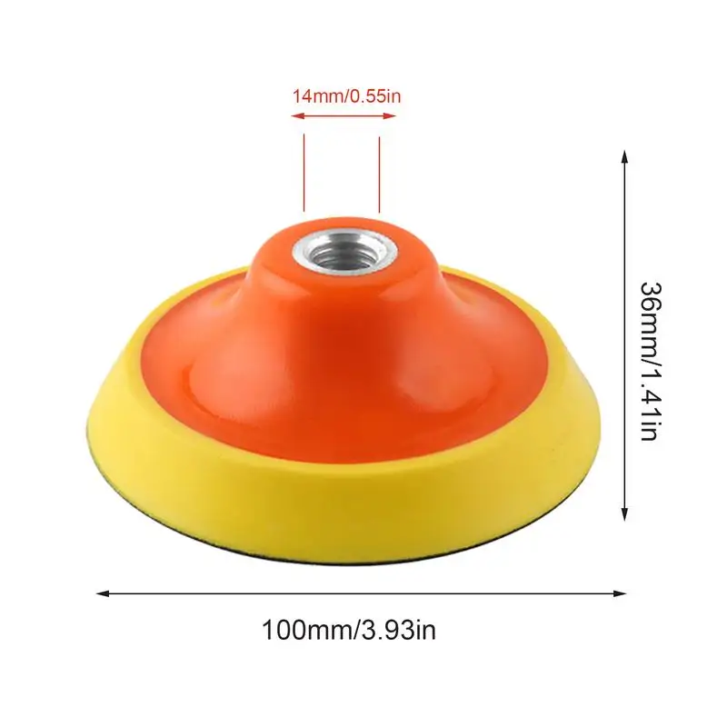 Car Polisher Sponge ing Sponge Pads Polishing Pads Suction Cup Installation Fits M14 Threads for Auto Polishers