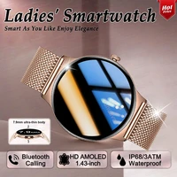 Luxury ladies' Smart Watch 1.43 Inch 466×466  Amoled Screen Bluetooth Call Blood Oxygen/Pressure Monitoring For Xiaomi Wristband 1