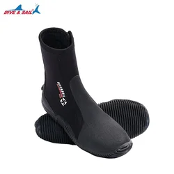 New Professional 5mm Neoprene Diving Boots Adults Thermal Winter Wetsuits Boots Beach Water Shoes for Unterwater Snorkeling