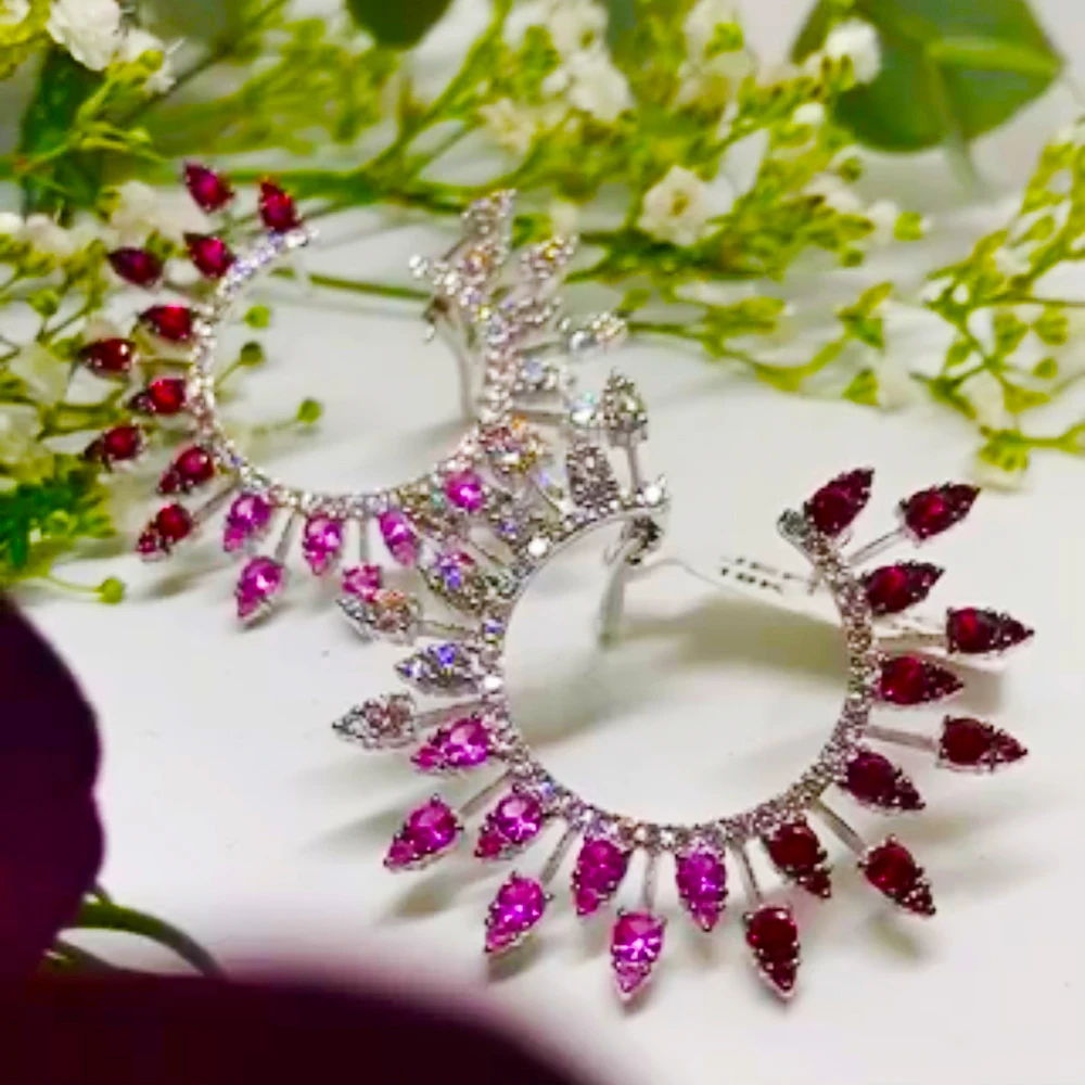 Soramoore Cute Fashion Stud Earrings Professional women Essential jewelry Important occasion Women Wedding Anniversary Jewelry