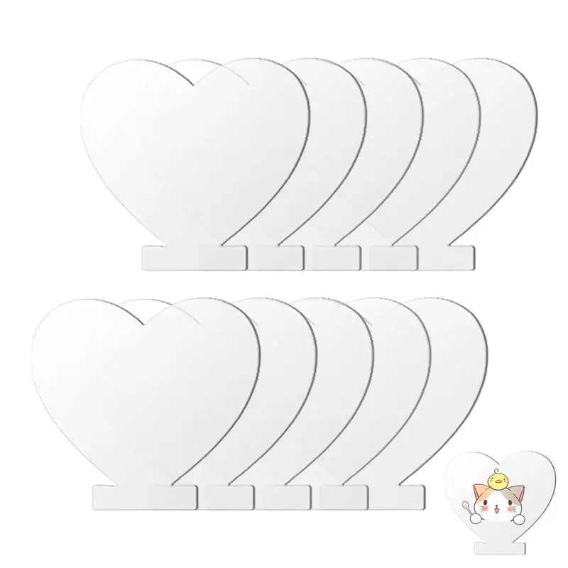 

Clear Acrylic Sheet 10pcs LED Light Base Transparent Acrylic Blanks Thick Panel Board Transparent Acrylic Sheet For LED Light
