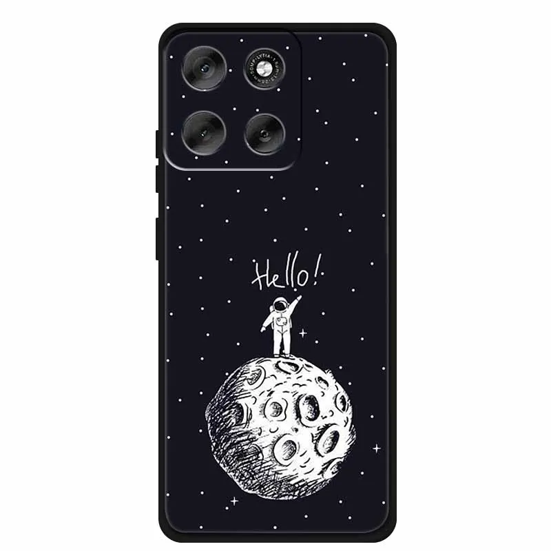 Luxury Silicone TPU Etui Cover - Soft Pink Anime Back Case