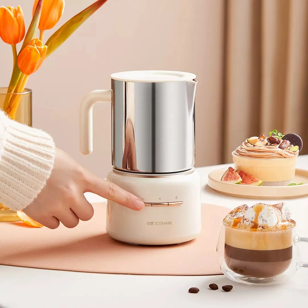 Youpin Scishare Electric Milk Foamer 220V Bubble Coffee DIY Machine Latte Art Creamer Maker Cappuccino Frother Pitcher 3