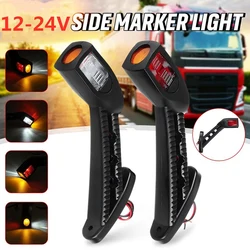 Feux latéraux LED 12V 24V, 2 pièces, feux arrière de camion, couleur à trois côtés, lampe de remorque de camion, Modification de piste de voiture 